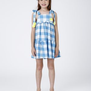 VESTIDO INFANTIL JUVENIL LIVIA VICHY LIMAO SIRI KIDS