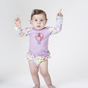 BIQUINI BLUSA BABY JUJU BALOON MENINAS SIRI KIDS UV