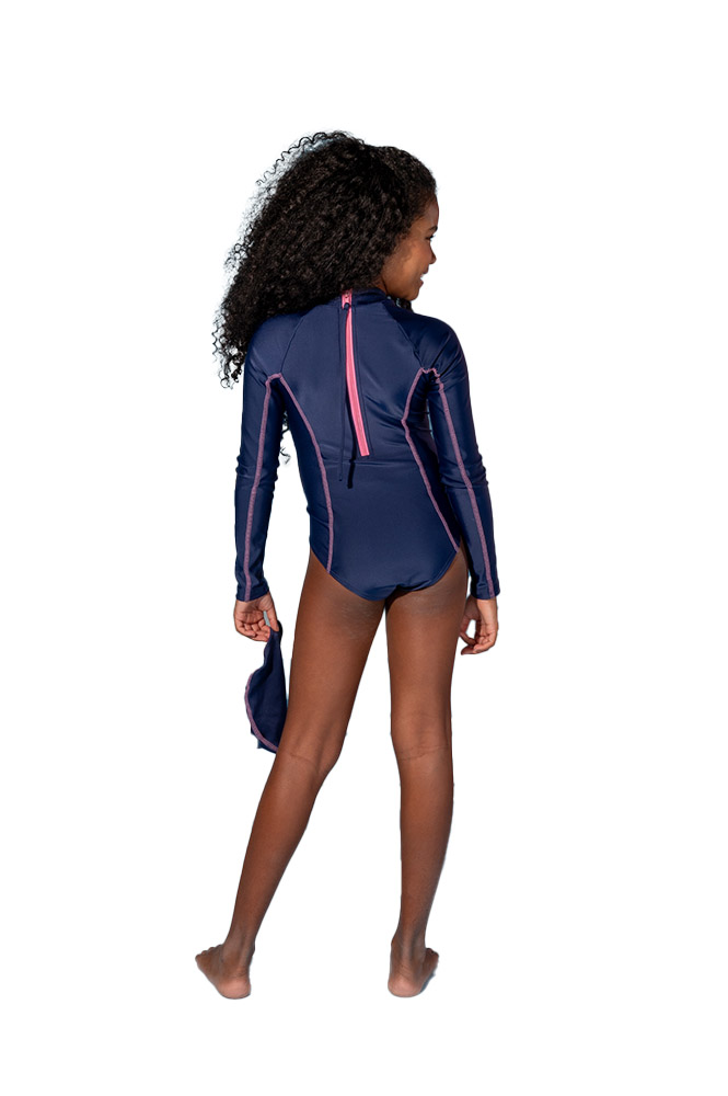 BODY LIVIA C/ TOUCA NATAÇÃO SIRI KIDS UV - Imagem 6