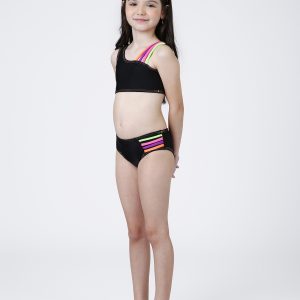 BIQUINI CROPPED KIDS MAITE PRETO SIRI KIDS UV TEEN